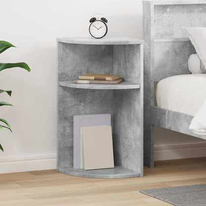 End Table Concrete Grey 29.6 x 29.6 x 60 cm Engineered Wood