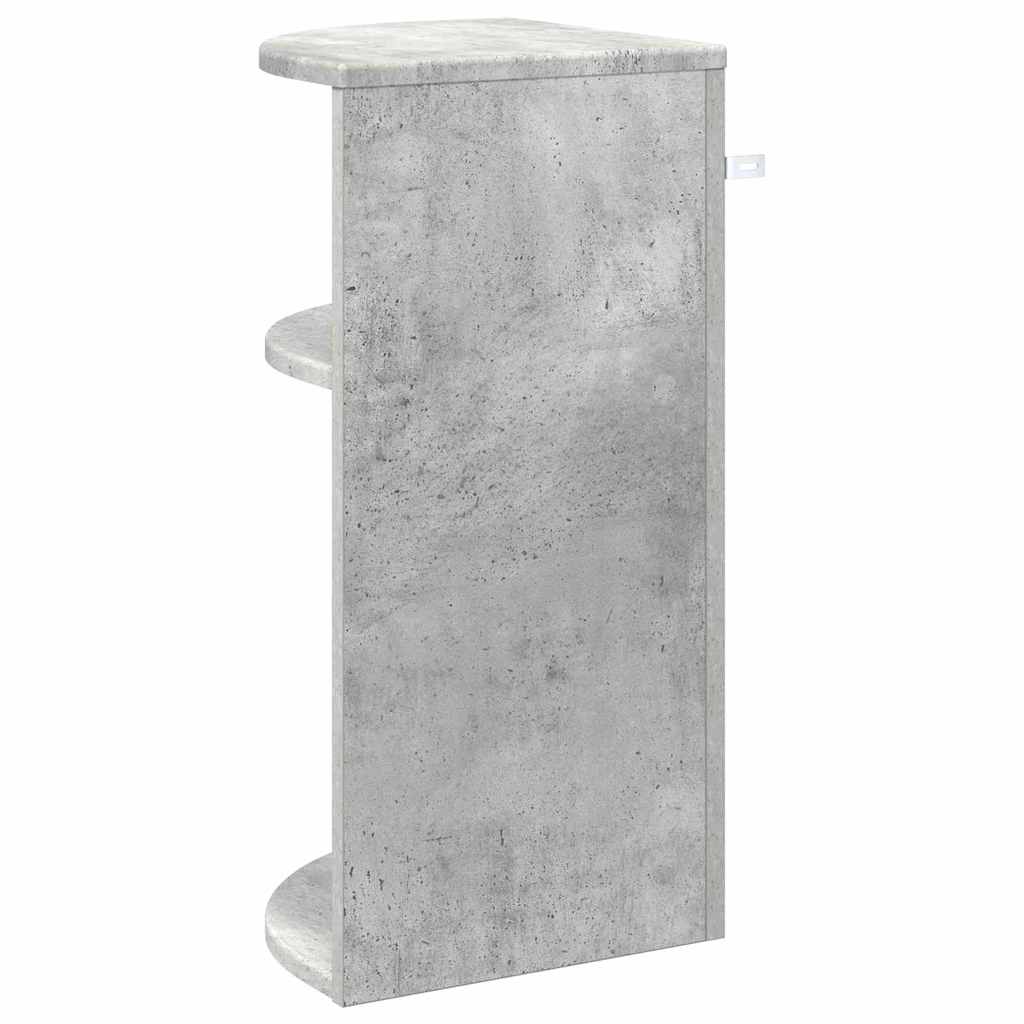 End Table Concrete Grey 29.6 x 29.6 x 60 cm Engineered Wood