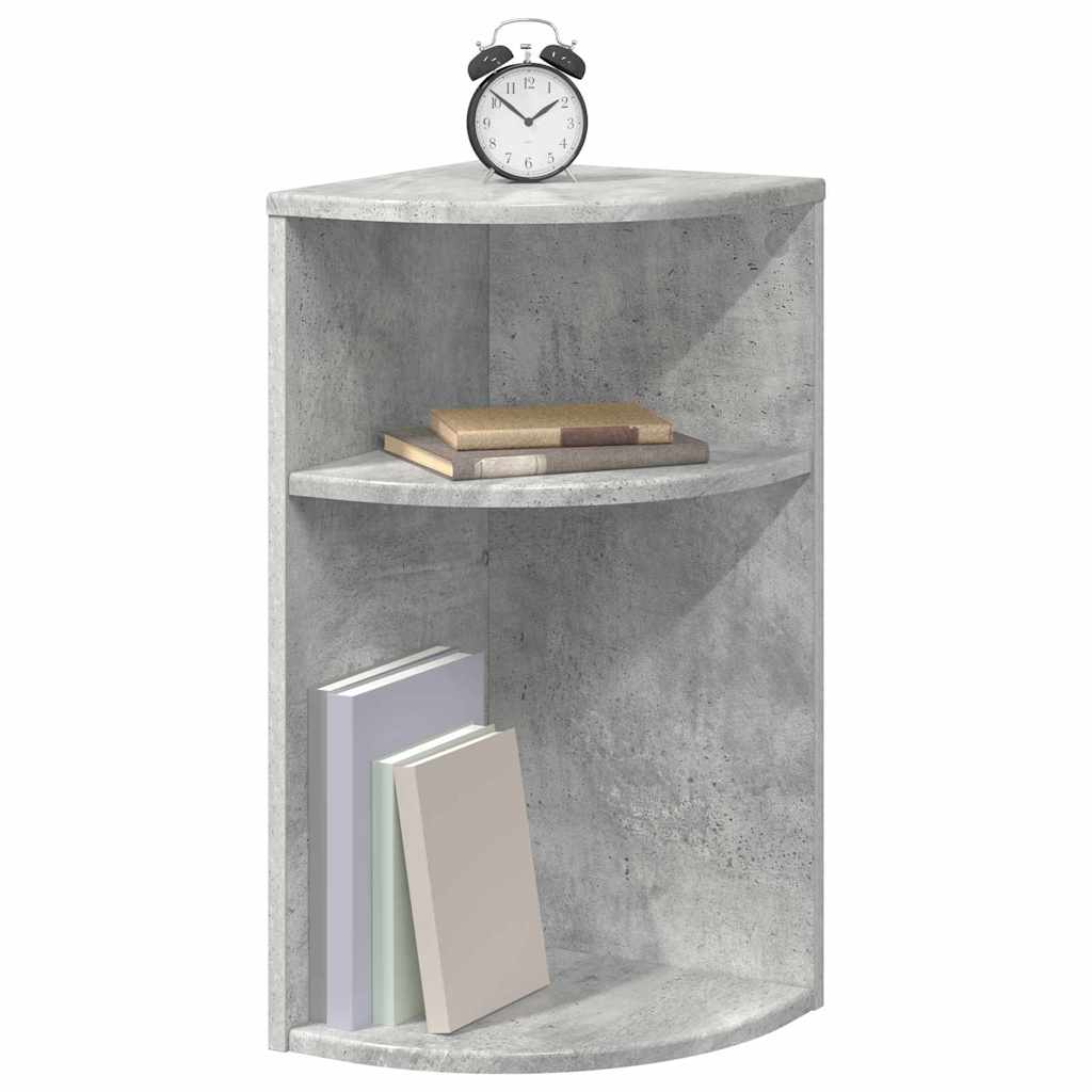 End Table Concrete Grey 29.6 x 29.6 x 60 cm Engineered Wood
