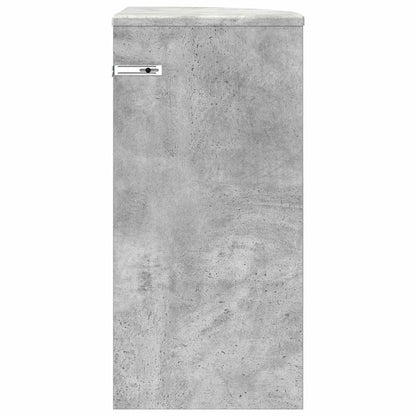 End Table Concrete Grey 29.6 x 29.6 x 60 cm Engineered Wood