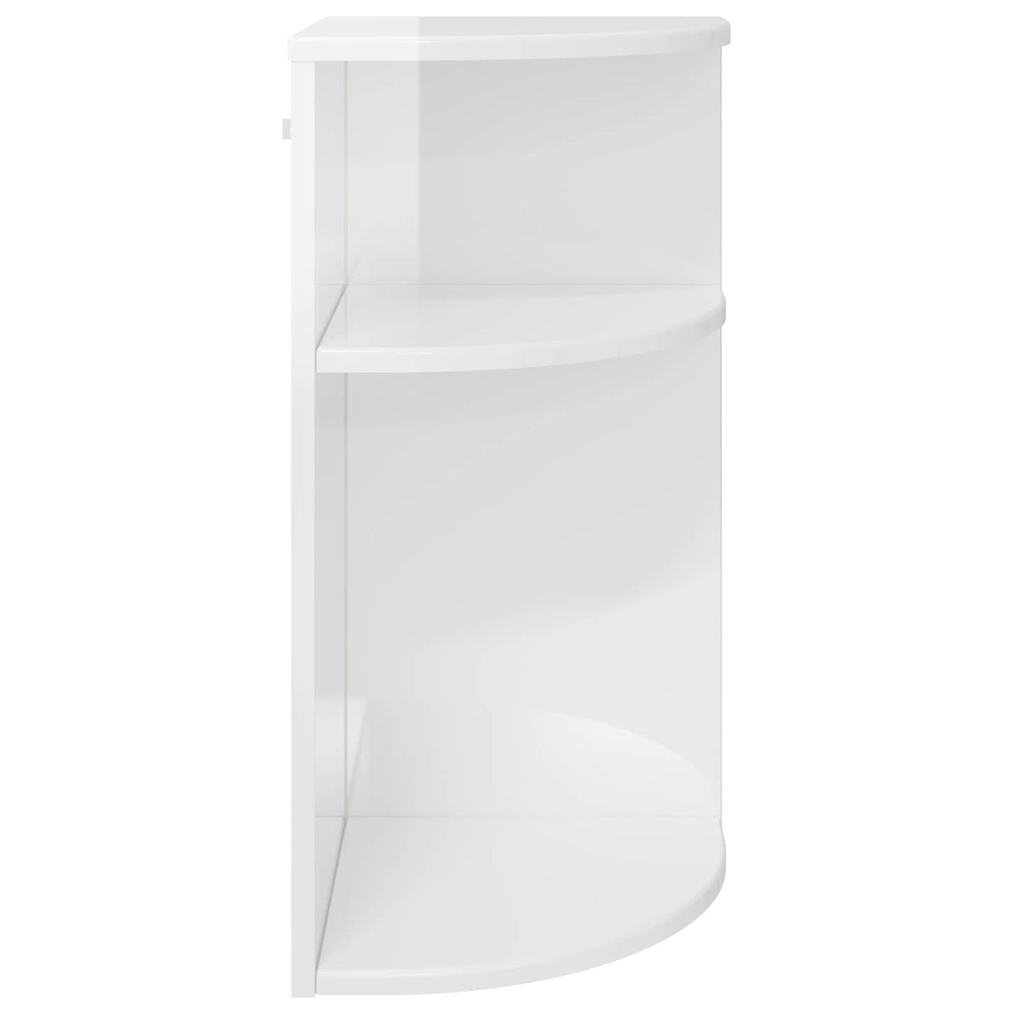 End Table High Gloss White 29.6 x 29.6 x 60 cm Engineered Wood