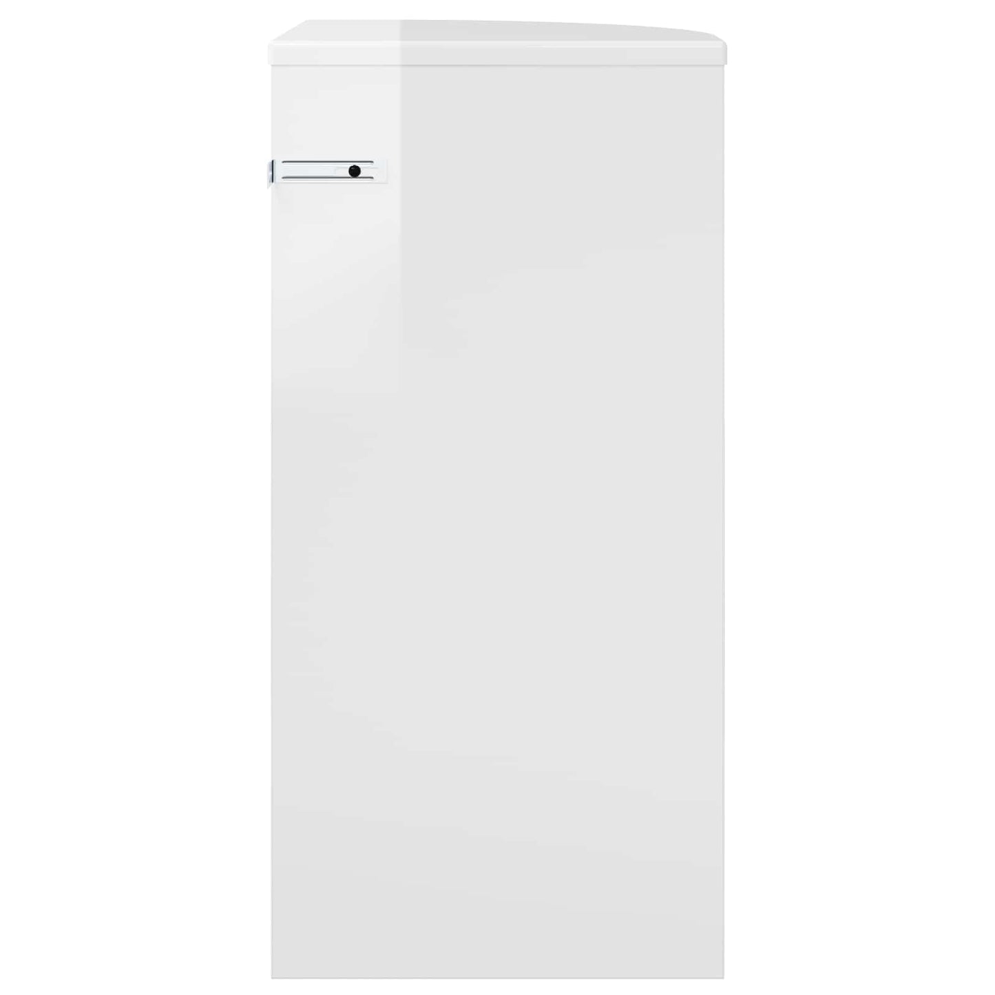 End Table High Gloss White 29.6 x 29.6 x 60 cm Engineered Wood