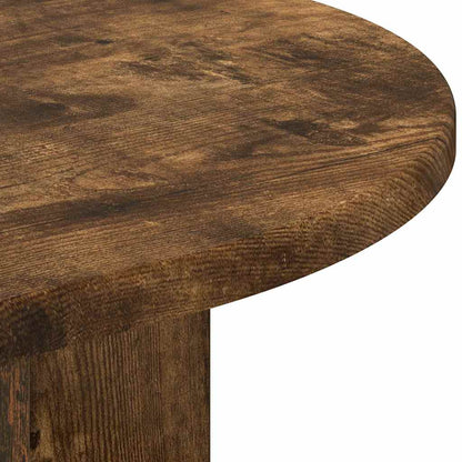 End Table Smoked Oak 29.6 x 29.6 x 60 cm Engineered Wood