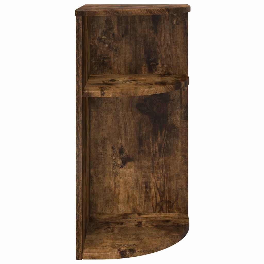 End Table Smoked Oak 29.6 x 29.6 x 60 cm Engineered Wood