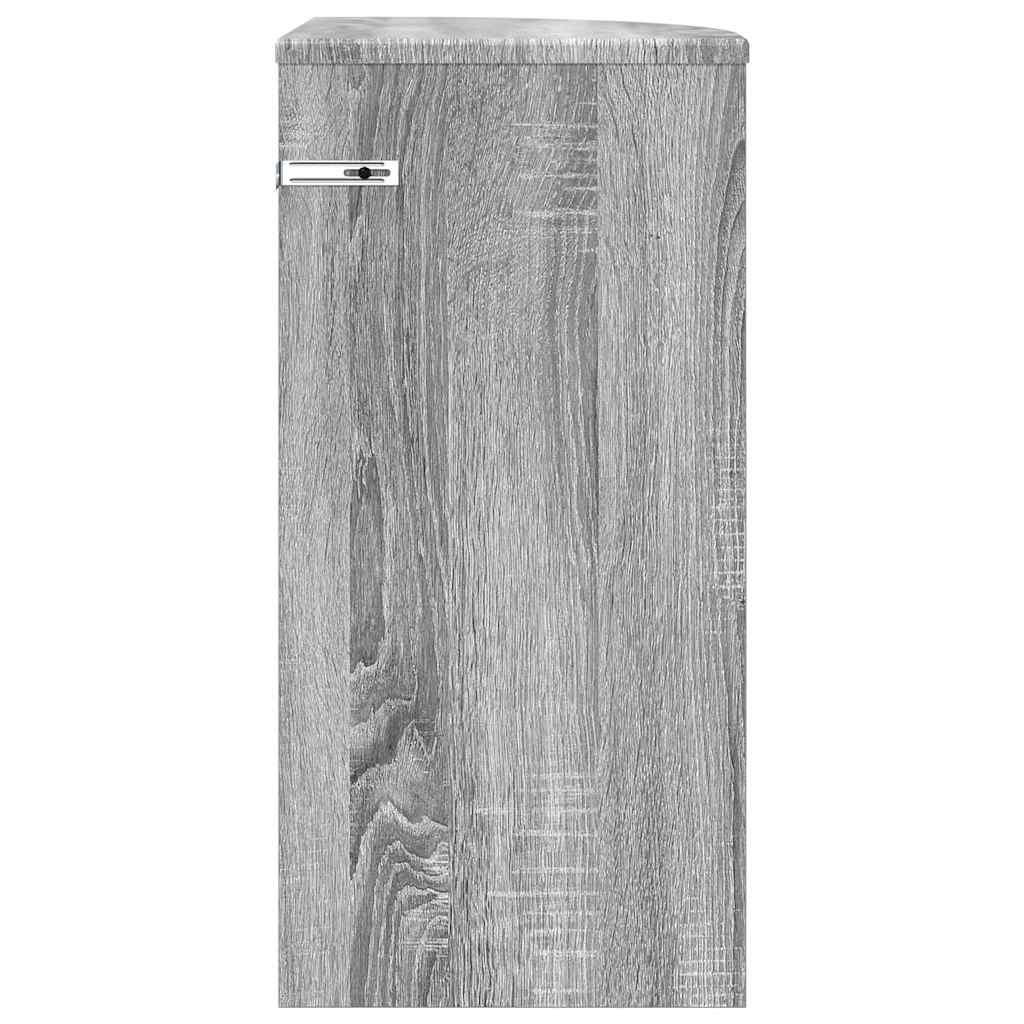 End Table Grey Sonoma 29.6 x 29.6 x 60 cm Engineered Wood