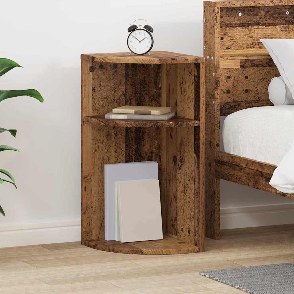 End Table Old Wood 29.6 x 29.6 x 60 cm Engineered Wood