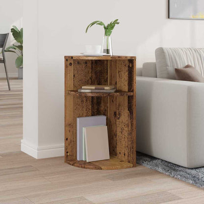 End Table Old Wood 29.6 x 29.6 x 60 cm Engineered Wood
