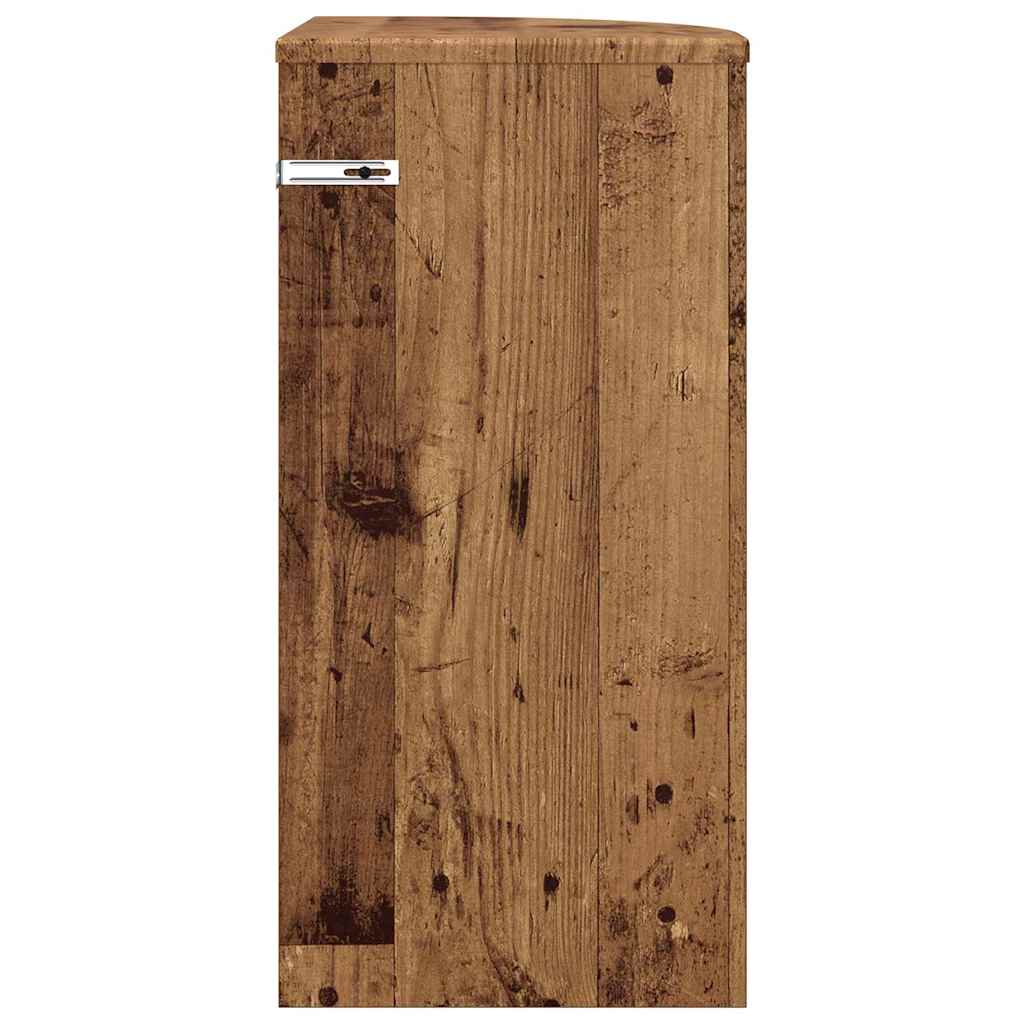 End Table Old Wood 29.6 x 29.6 x 60 cm Engineered Wood
