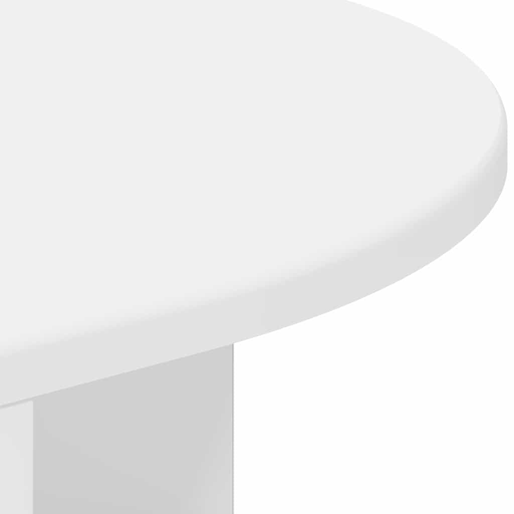 End Table White 39.7 x 39.7 x 60 cm Engineered Wood