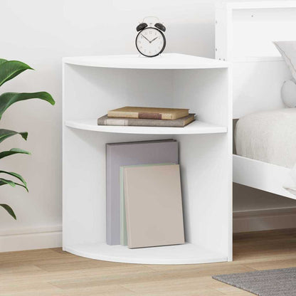 End Table White 39.7 x 39.7 x 60 cm Engineered Wood