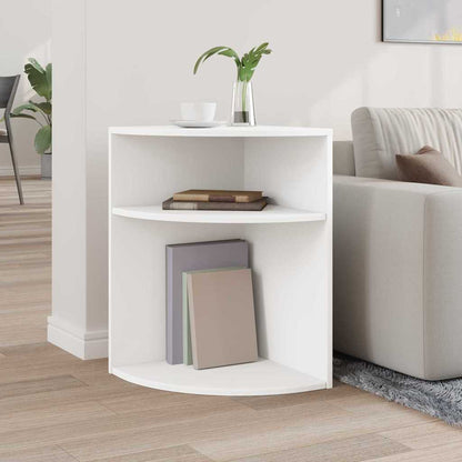 End Table White 39.7 x 39.7 x 60 cm Engineered Wood