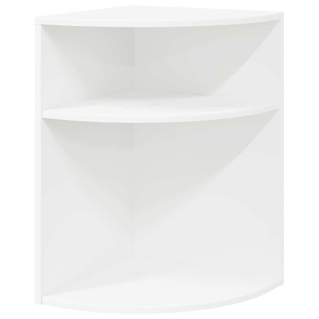 End Table White 39.7 x 39.7 x 60 cm Engineered Wood