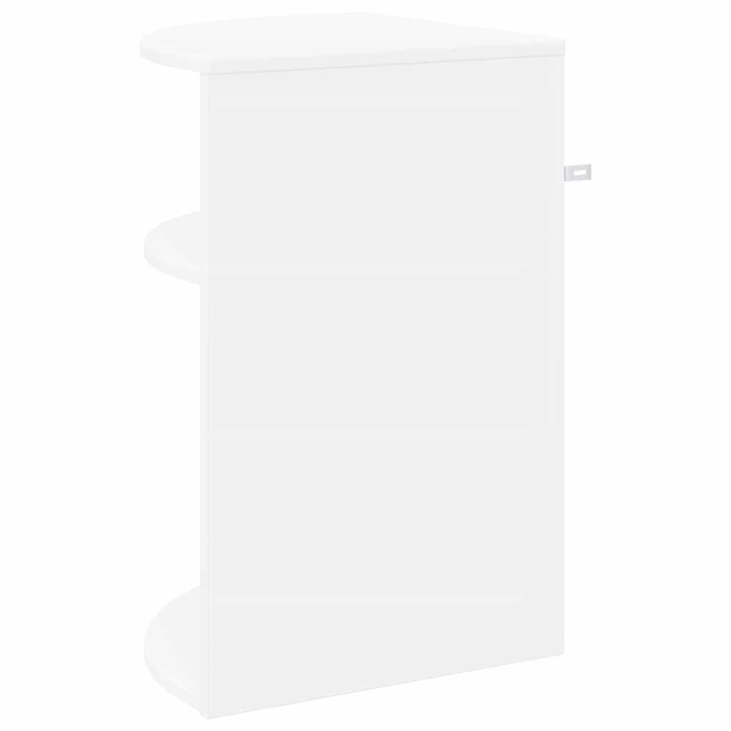 End Table White 39.7 x 39.7 x 60 cm Engineered Wood