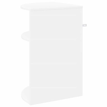 End Table White 39.7 x 39.7 x 60 cm Engineered Wood