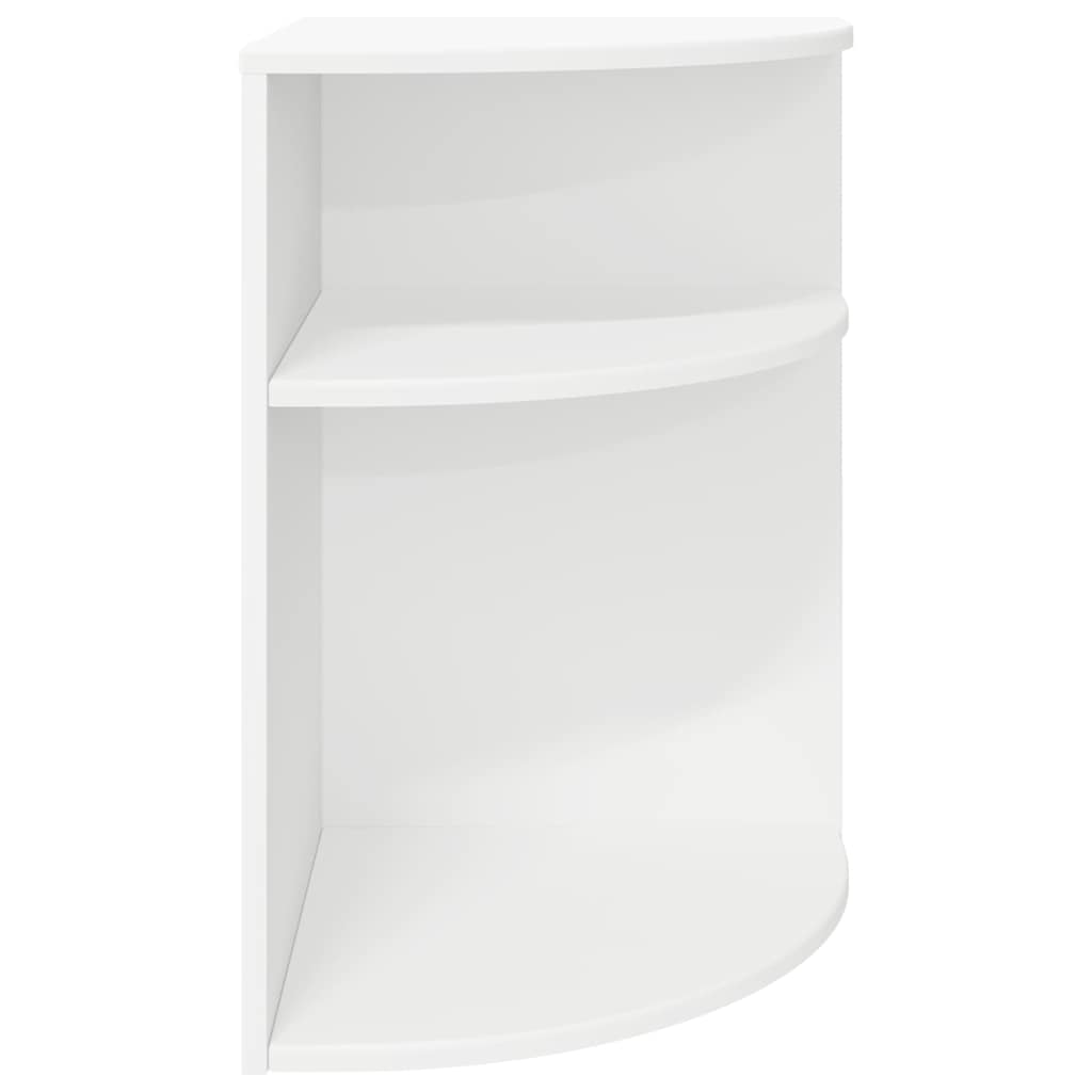 End Table White 39.7 x 39.7 x 60 cm Engineered Wood