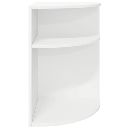 End Table White 39.7 x 39.7 x 60 cm Engineered Wood