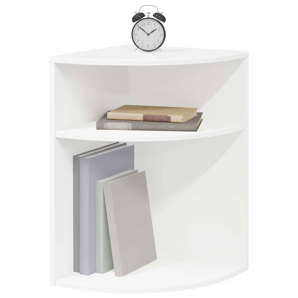 End Table White 39.7 x 39.7 x 60 cm Engineered Wood