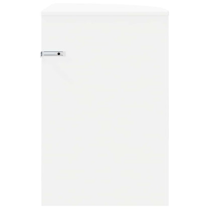 End Table White 39.7 x 39.7 x 60 cm Engineered Wood