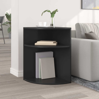 End Table Black 39.7 x 39.7 x 60 cm Engineered Wood