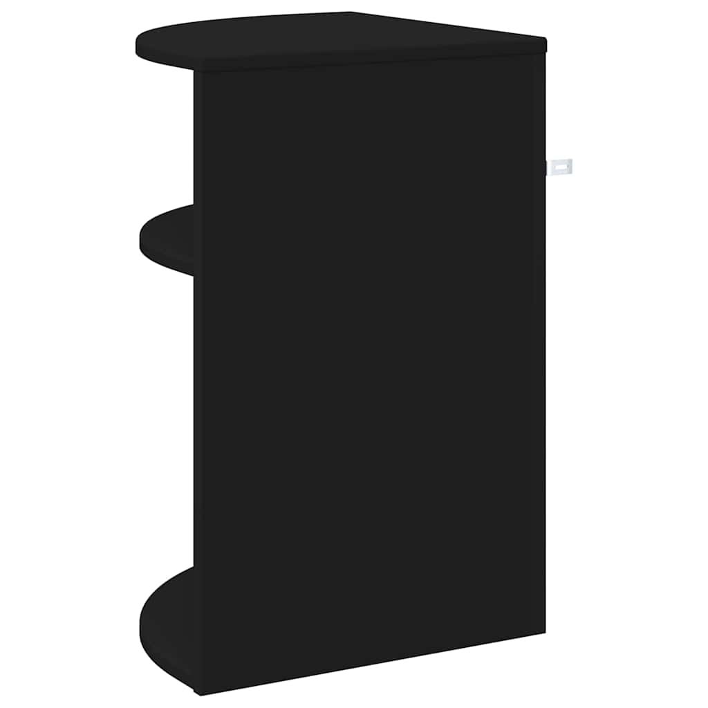 End Table Black 39.7 x 39.7 x 60 cm Engineered Wood