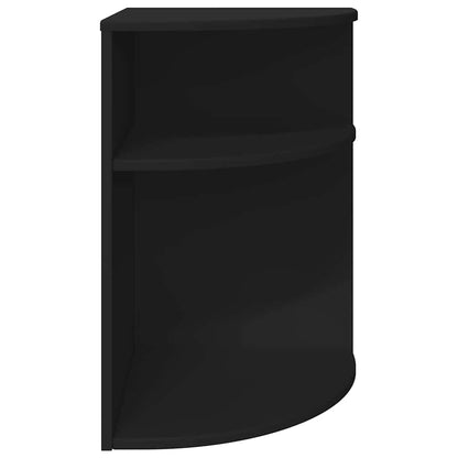 End Table Black 39.7 x 39.7 x 60 cm Engineered Wood