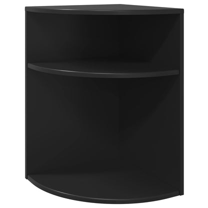 End Table Black 39.7 x 39.7 x 60 cm Engineered Wood