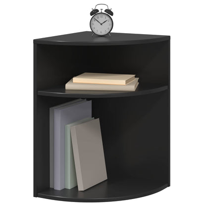 End Table Black 39.7 x 39.7 x 60 cm Engineered Wood