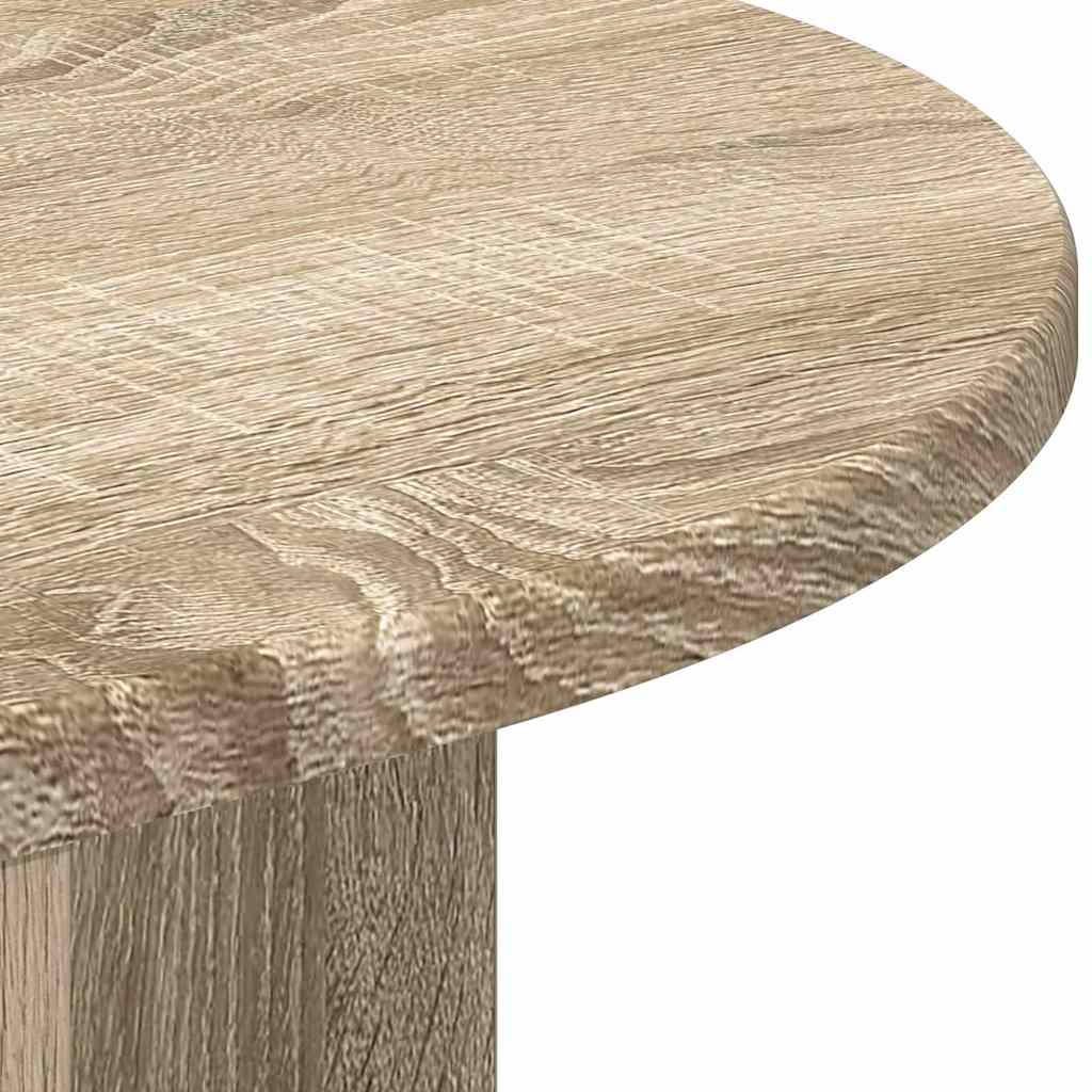 End Table Sonoma Oak 39.7 x 39.7 x 60 cm Engineered Wood
