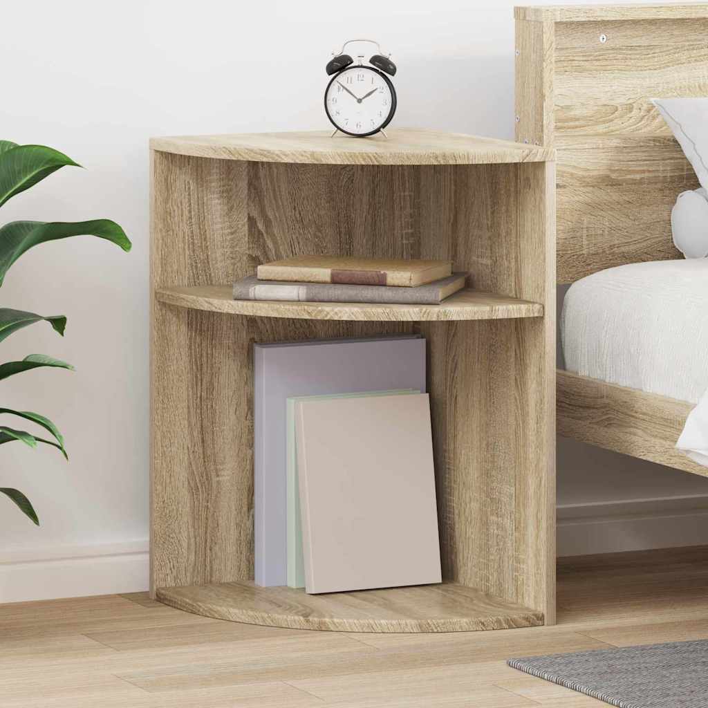 End Table Sonoma Oak 39.7 x 39.7 x 60 cm Engineered Wood