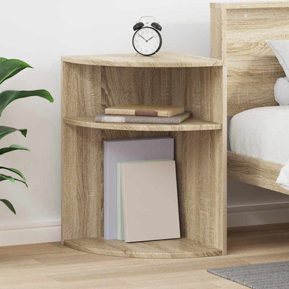 End Table Sonoma Oak 39.7 x 39.7 x 60 cm Engineered Wood