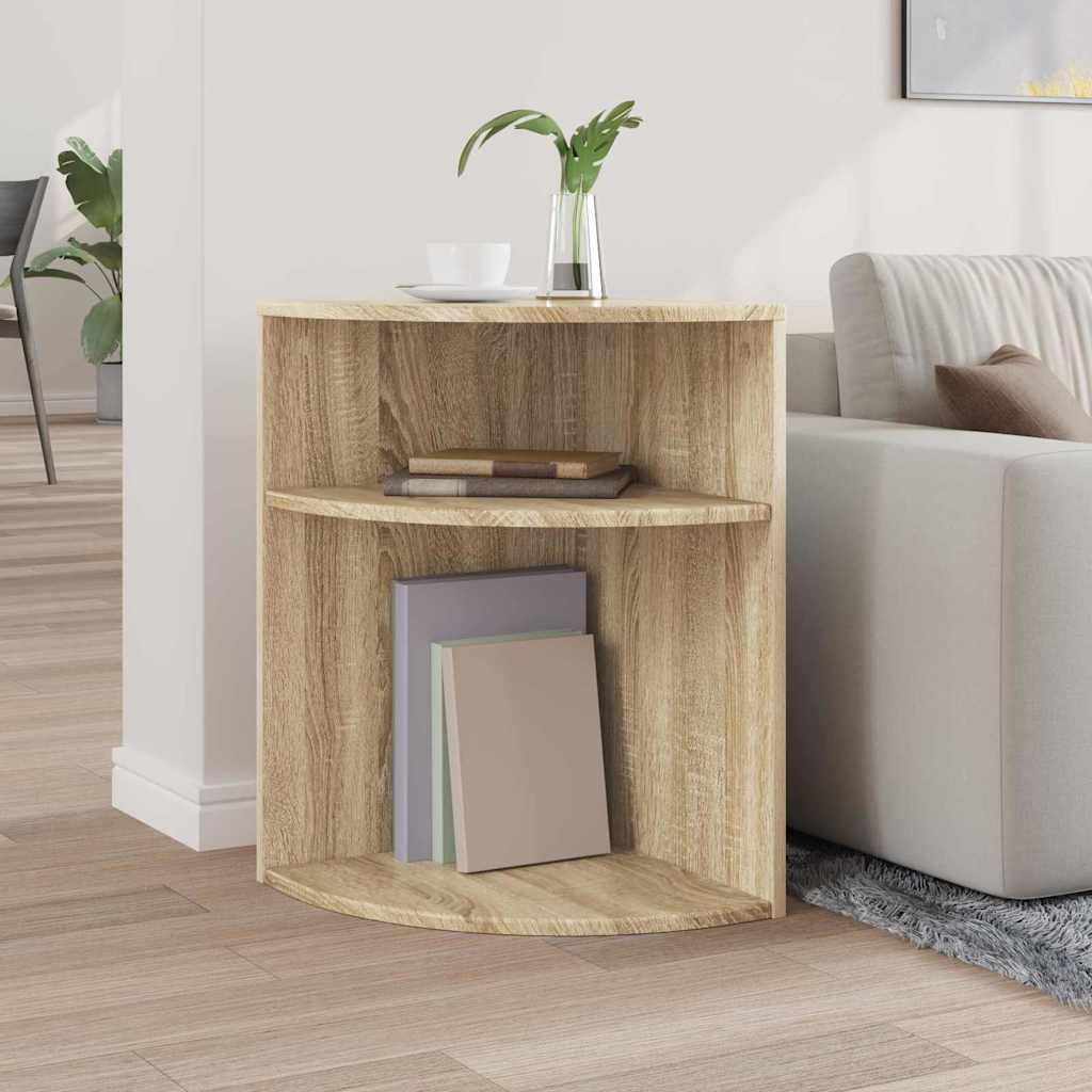 End Table Sonoma Oak 39.7 x 39.7 x 60 cm Engineered Wood