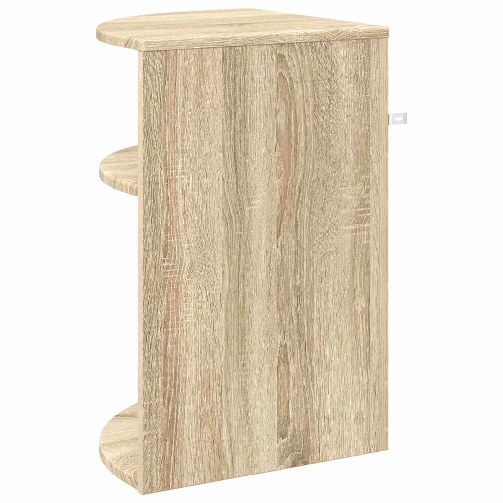 End Table Sonoma Oak 39.7 x 39.7 x 60 cm Engineered Wood