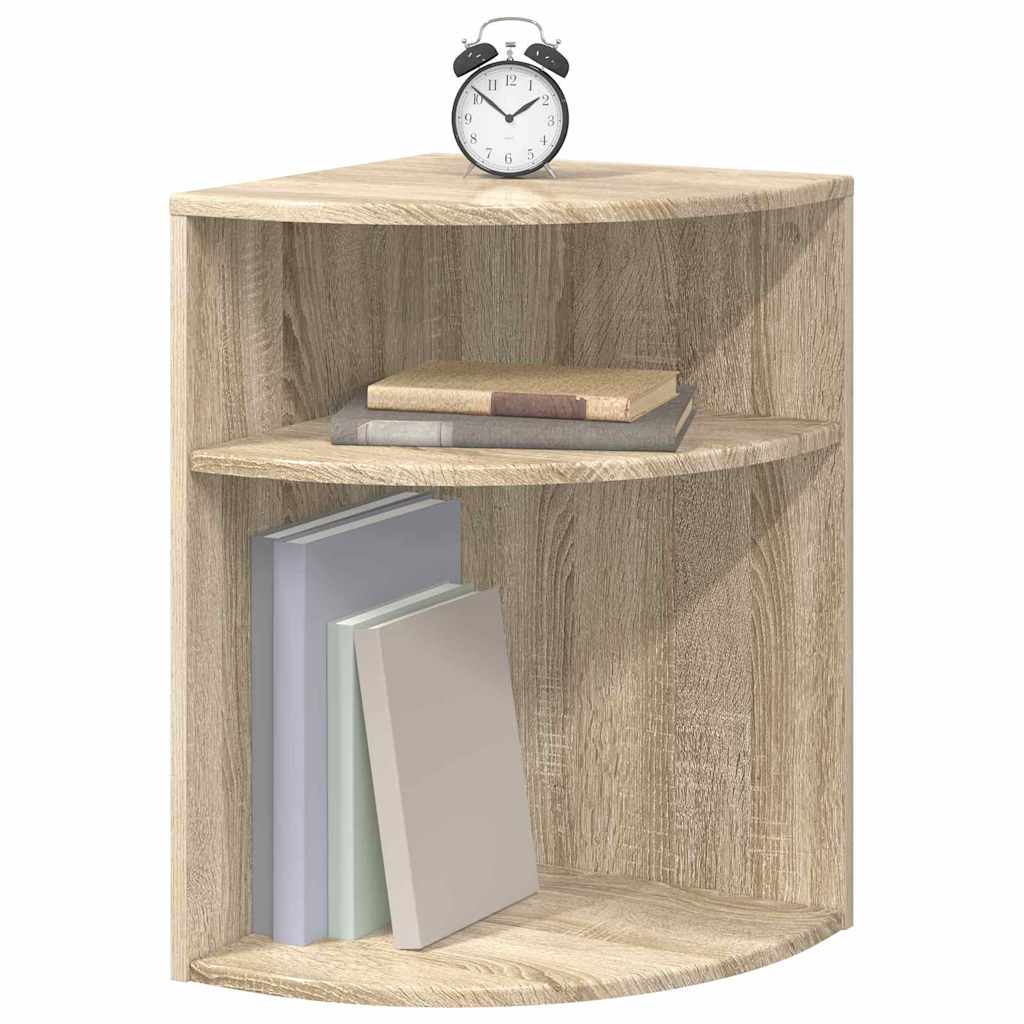 End Table Sonoma Oak 39.7 x 39.7 x 60 cm Engineered Wood