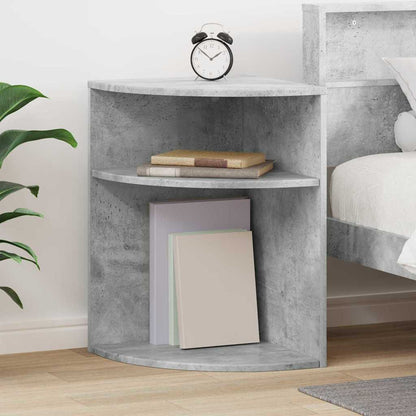End Table Concrete Grey 39.7 x 39.7 x 60 cm Engineered Wood
