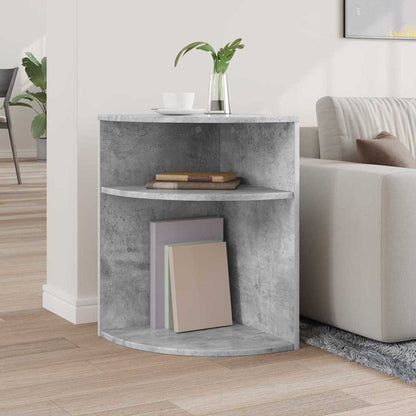 End Table Concrete Grey 39.7 x 39.7 x 60 cm Engineered Wood