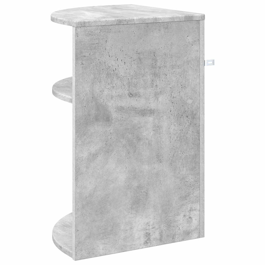 End Table Concrete Grey 39.7 x 39.7 x 60 cm Engineered Wood