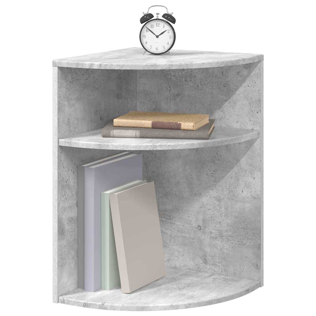 End Table Concrete Grey 39.7 x 39.7 x 60 cm Engineered Wood