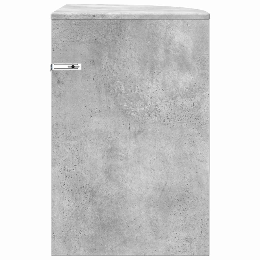 End Table Concrete Grey 39.7 x 39.7 x 60 cm Engineered Wood