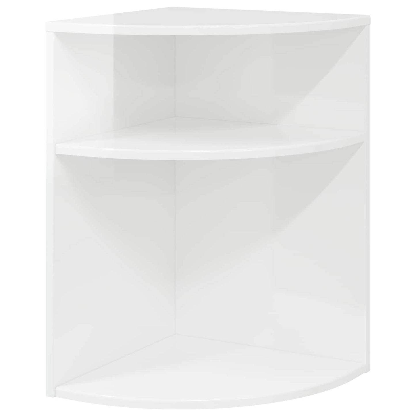 End Table High Gloss White 39.7 x 39.7 x 60 cm Engineered Wood