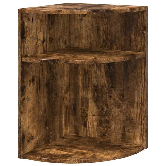 End Table Smoked Oak 39.7 x 39.7 x 60 cm Engineered Wood