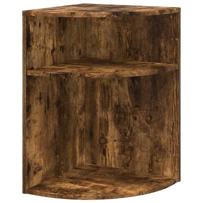 End Table Smoked Oak 39.7 x 39.7 x 60 cm Engineered Wood