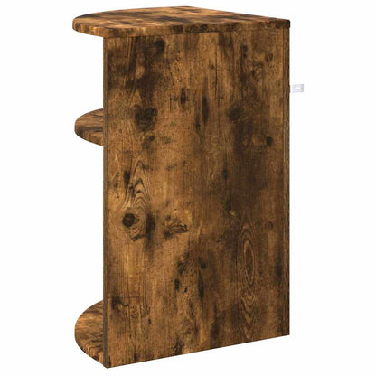 End Table Smoked Oak 39.7 x 39.7 x 60 cm Engineered Wood