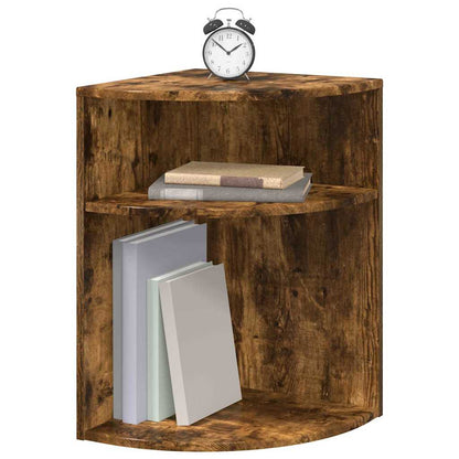 End Table Smoked Oak 39.7 x 39.7 x 60 cm Engineered Wood