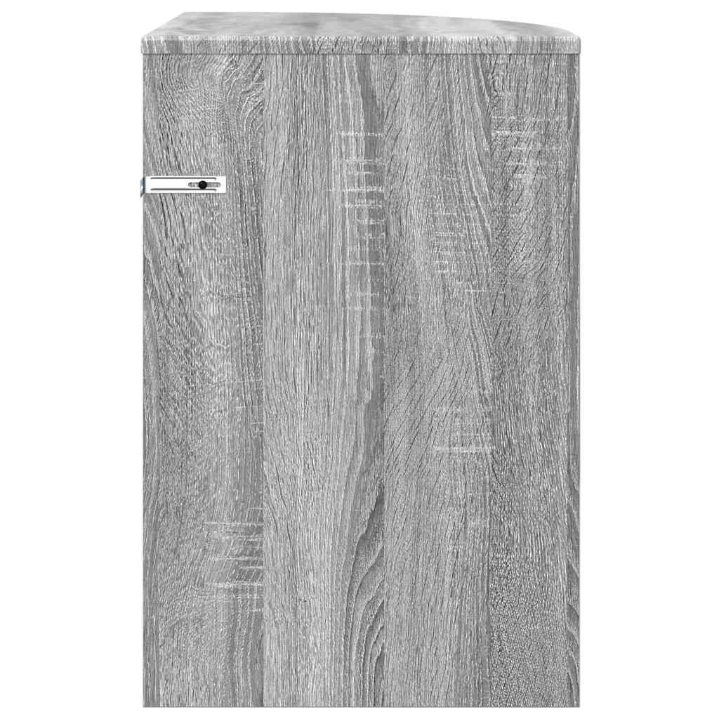 End Table Grey Sonoma 39.7 x 39.7 x 60 cm Engineered Wood