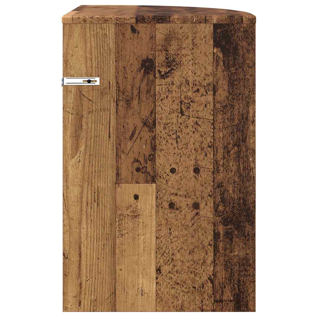 End Table Old Wood 39.7 x 39.7 x 60 cm Engineered Wood