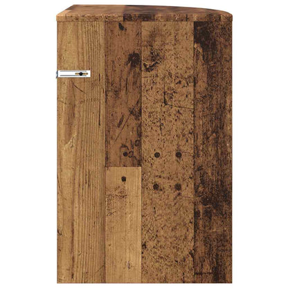 End Table Old Wood 39.7 x 39.7 x 60 cm Engineered Wood