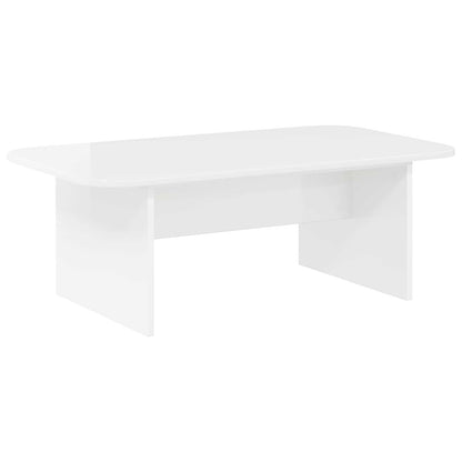 Coffee Table High Gloss White 93 x 53 x 33 cm Engineered Wood