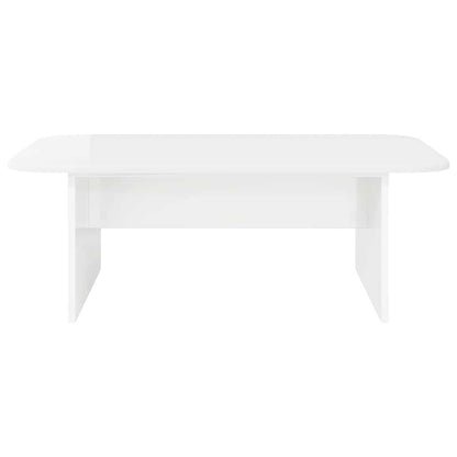 Coffee Table High Gloss White 93 x 53 x 33 cm Engineered Wood
