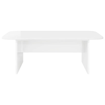 Coffee Table High Gloss White 93 x 53 x 33 cm Engineered Wood