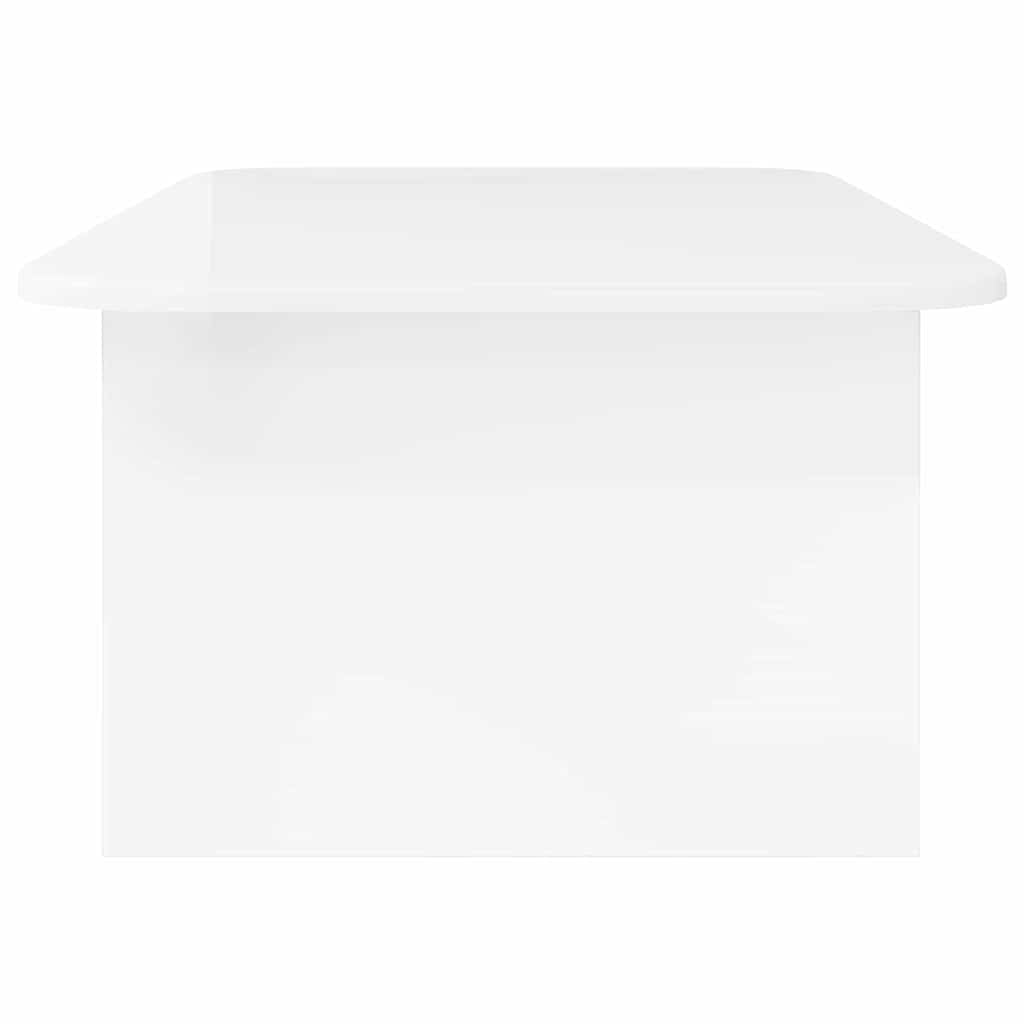 Coffee Table High Gloss White 93 x 53 x 33 cm Engineered Wood